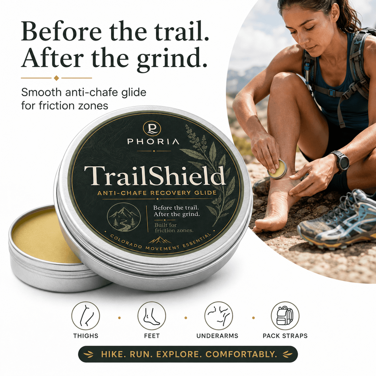 TrailShield Anti-Chafe Recovery Glide