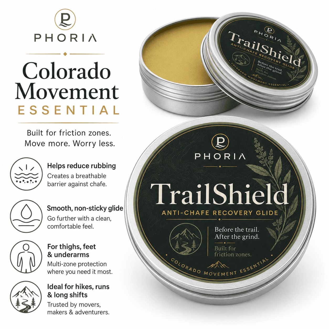 TrailShield Anti-Chafe Recovery Glide